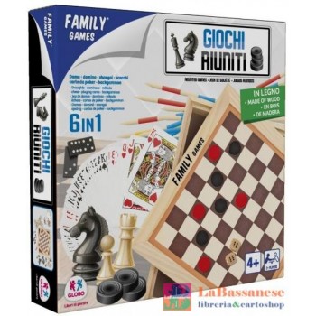 GIOCHI RIUNITI 6 IN 1 IN LEGNO - 40612