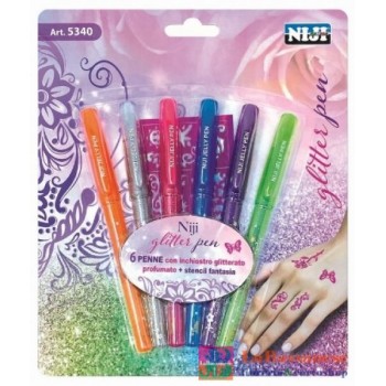 PENNA GLITTER BLISTER 6 PZ....