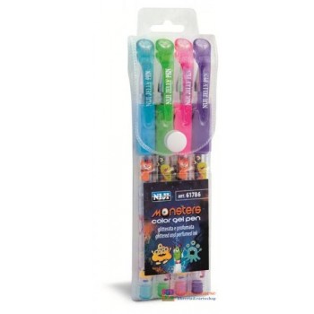 SET 4 PENNE GEL GLITTER -...