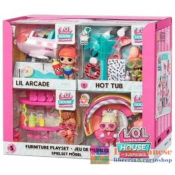 L.O.L. SURPRISE FURNITURE PLAYSET WITH DOLL ASST IN PDQ - 581642