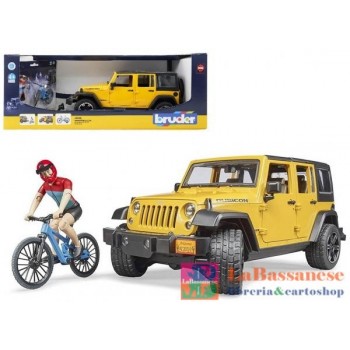 JEEP WRANGLER RUBICON UNLIMITED CON MOUNTAIN BIKE E CICLISTA - 2543