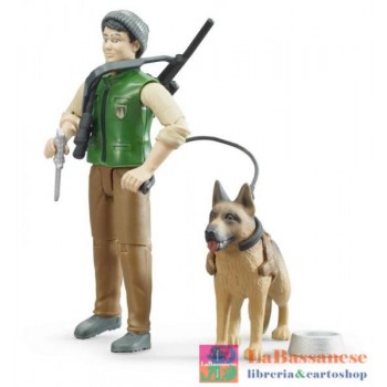 GUARDIA FORESTALE CON CANE ED EQUIPAGGIAMENTO - 62660