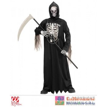 COST.GRIM REAPER (TUNICA CON CATENA. CAPPUCCIO CON MASCHERA) (164 CM / 14-16 YEARS) - 08679