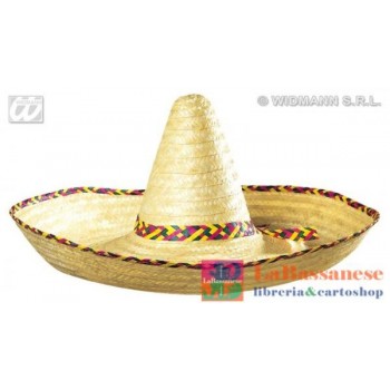 SOMBRERO MAXI CON DECORAZIONI 65CM - 2820G