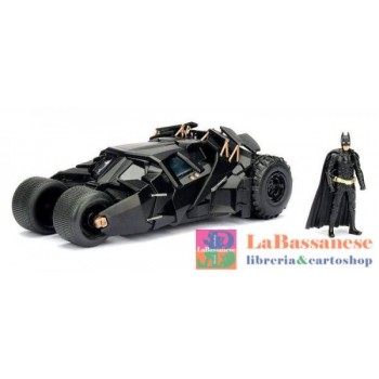 BATMAN THE DARK KNIGHT BATMOBILE IN SCALA 1:24 CON PERSONAGGIO DI BATMAN IN DIE CAST - 253215005