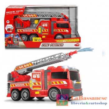 CITY HEROES CAMION DEI POMPIERI CM. 36, CON FUNZIONE GETTO D'ACQUA, LUCI E SUONI - 203308371