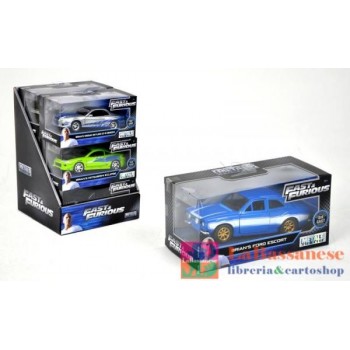 FAST & FURIOUS AUTO SCALA 1:32 IN DISPLAY DIE-CAST, FUNZIONAMENTO A RUOTA LIBERA, PARTI APRIBILI 6 ASST. - 253202000